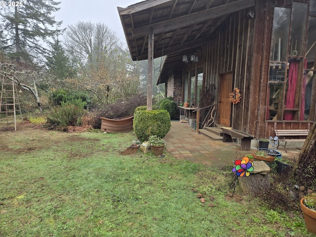 view of yard featuring a patio area