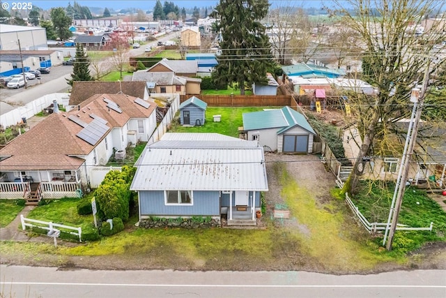 drone / aerial view featuring a residential view