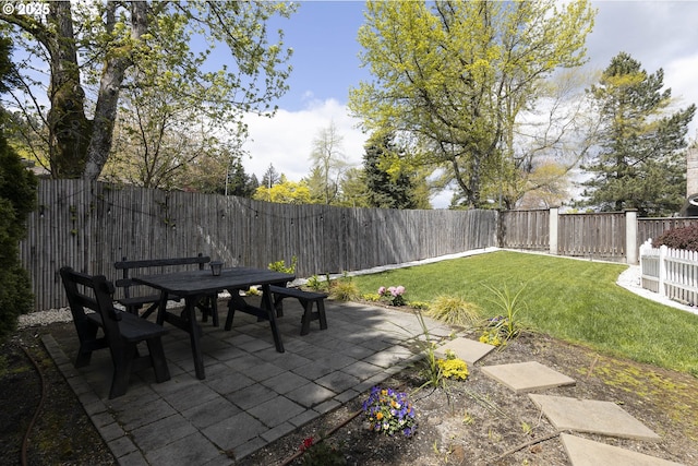 view of patio / terrace featuring outdoor dining area
