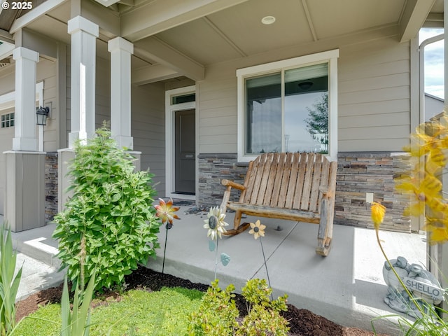 13317 NE 60th Ave, Vancouver, WA 98686 - property entrance featuring stone siding and covered porch