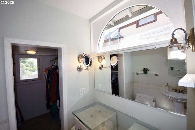 609 E 10th St, The Dalles, OR 97058 - bathroom with toilet and a walk in closet