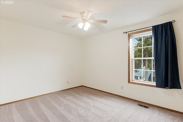 11347 SE Abby Ln, Clackamas, OR 97015 - carpeted spare room with baseboards and ceiling fan