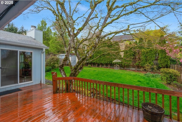 11347 SE Abby Ln, Clackamas, OR 97015 - view of wooden deck