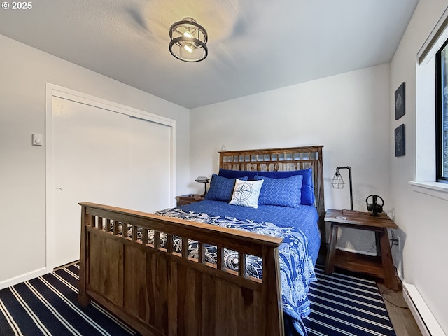 1546 Seacrest Ln, Brookings, OR 97415 - bedroom with baseboards and a baseboard heating unit