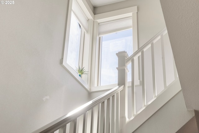 view of stairway