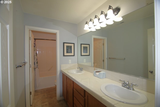 1974 N Laurelwood St, Canby, OR 97013 - bathroom with double vanity and shower / bath combo