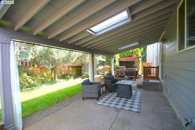 1974 N Laurelwood St, Canby, OR 97013 - fenced backyard with a patio area and an outdoor living space