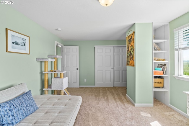 34637 E Knox Butte Rd, Albany, OR 97322 - bedroom featuring carpet, multiple windows, a closet, and baseboards