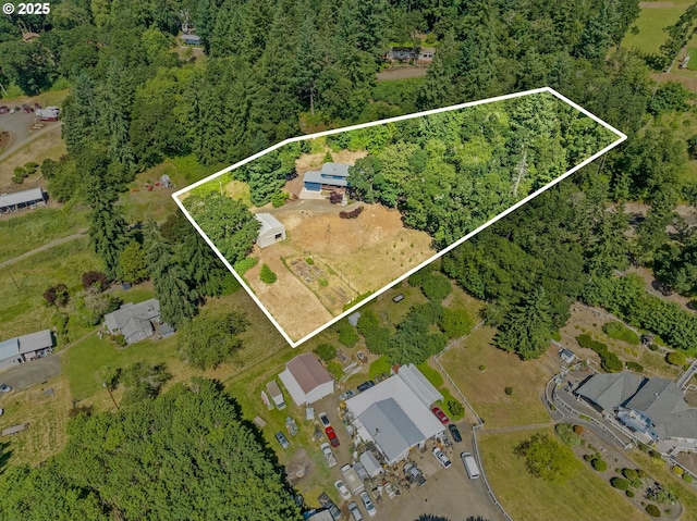34637 E Knox Butte Rd, Albany, OR 97322 - aerial overview of property's location featuring property parcel outlined