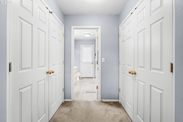 40510 NE 261st Ct, Amboy, WA 98601 - hallway with light colored carpet and baseboards