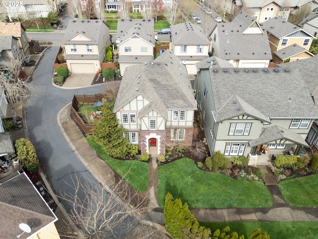 drone / aerial view featuring a residential view