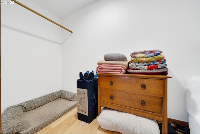 interior space featuring wood finished floors