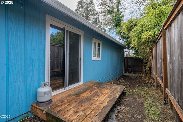 5053 NE 50th St, Neotsu, OR 97364 - wooden terrace featuring a fenced backyard