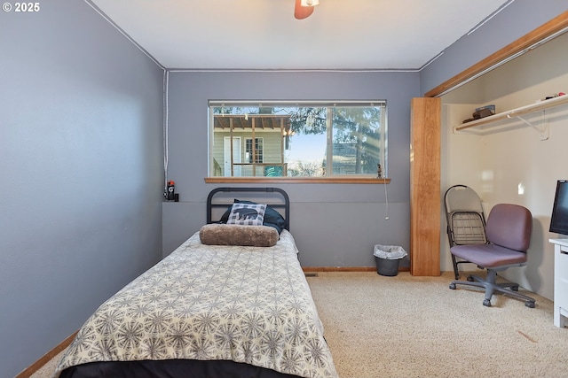 bedroom featuring baseboards