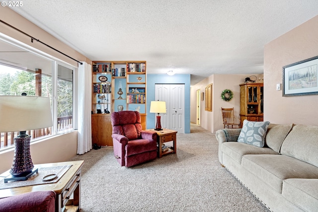 29806 Lusk Rd, Eugene, OR 97405 - living area with carpet flooring and a textured ceiling