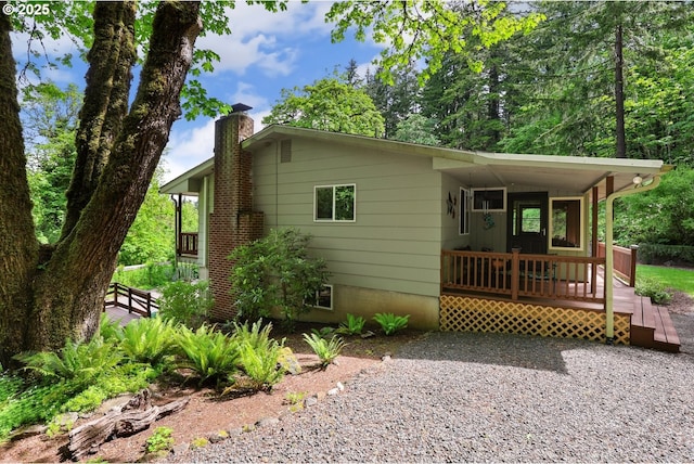 29806 Lusk Rd, Eugene, OR 97405 - view of front of property featuring a chimney