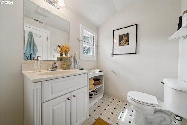 1224 SE Malden St, Portland, OR 97202 - half bath with vanity and lofted ceiling