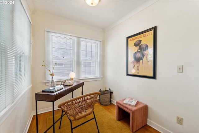 1224 SE Malden St, Portland, OR 97202 - office space featuring wood finished floors and baseboards