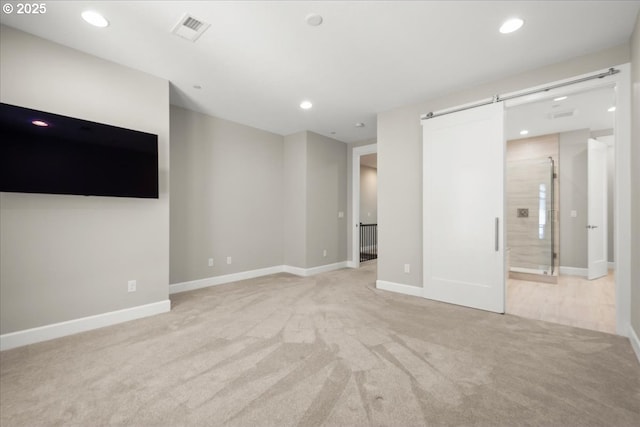 3825 NW 74th Ave Unit 59, Camas, WA 98607 - unfurnished living room featuring light colored carpet, recessed lighting, and baseboards