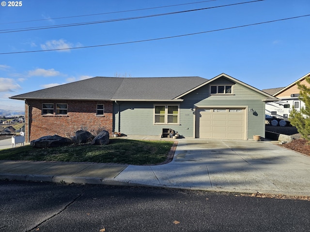 ranch-style house with a garage