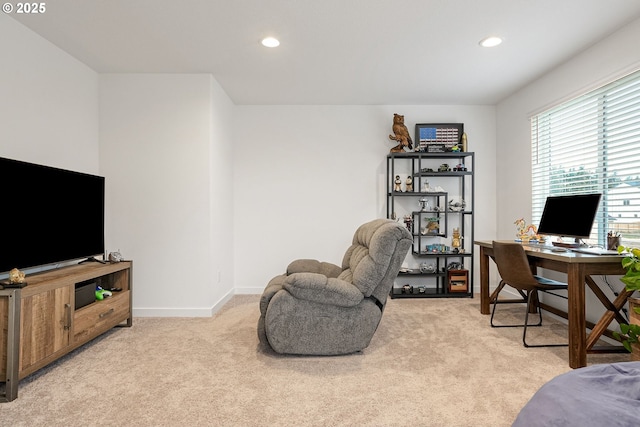 301 W 17th St, Lafayette, OR 97127 - office space with light colored carpet, recessed lighting, and baseboards