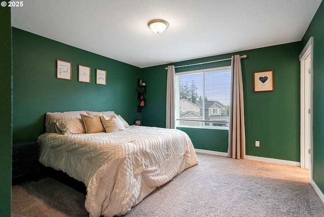 301 W 17th St, Lafayette, OR 97127 - bedroom featuring carpet, baseboards, and a textured ceiling