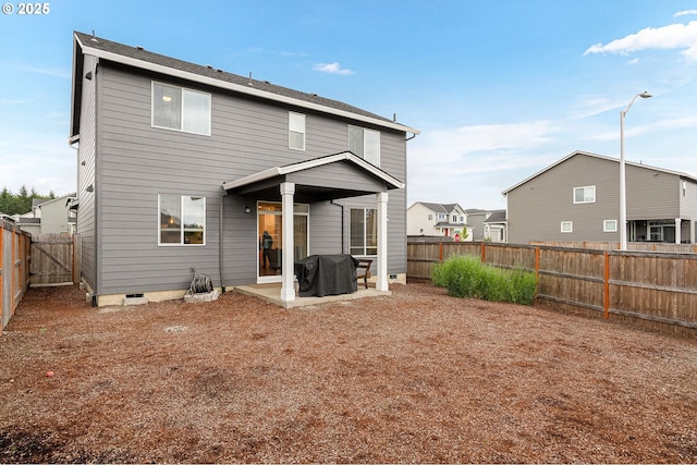 301 W 17th St, Lafayette, OR 97127 - rear view of property with a fenced backyard and a patio area