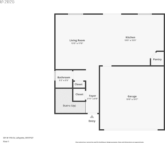 301 W 17th St, Lafayette, OR 97127 - floor plan / room layout