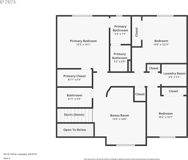 301 W 17th St, Lafayette, OR 97127 - floor plan / room layout