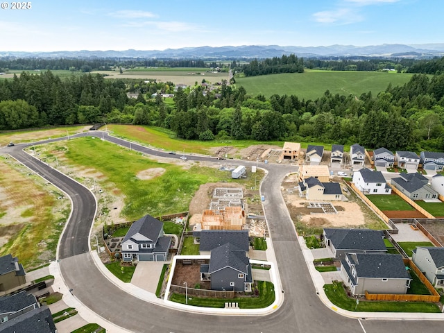 301 W 17th St, Lafayette, OR 97127 - aerial view of residential area featuring mountains