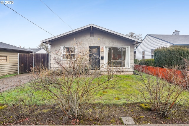 view of bungalow-style home