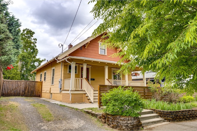 8113 SE Morrison St, Portland, OR 97215 - bungalow-style home featuring a porch and stairs