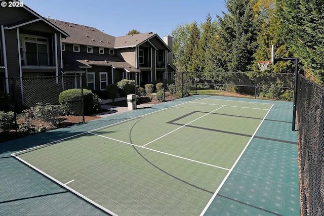 view of basketball court