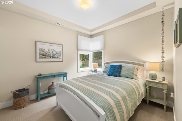 bedroom with carpet floors