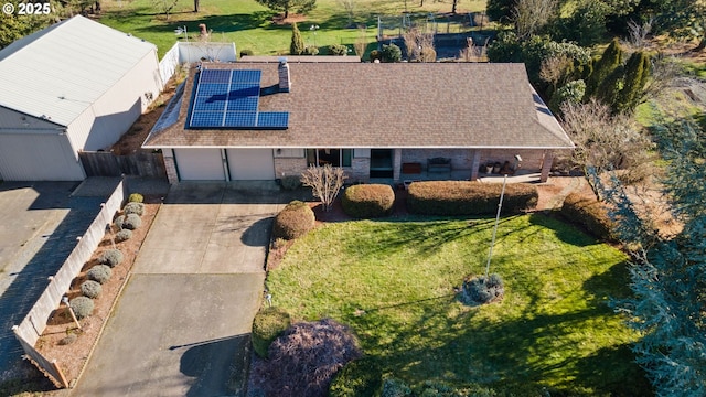 birds eye view of property