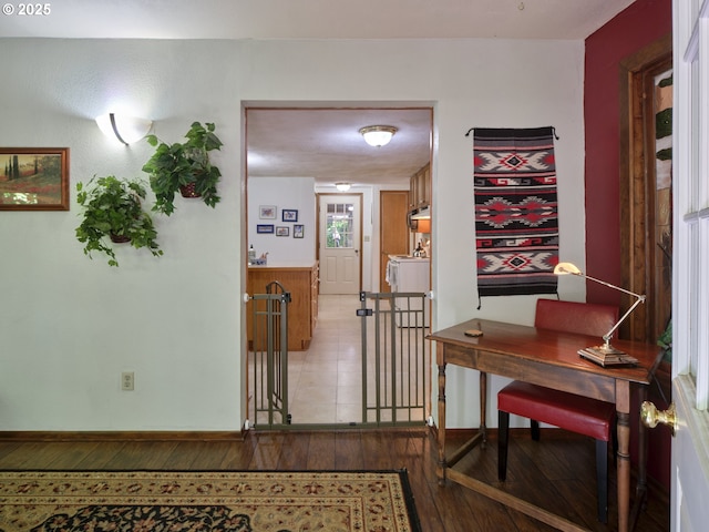 205 Baker Rd, Ariel, WA 98603 - foyer entrance with hardwood / wood-style flooring and baseboards