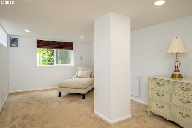 10001 SW 35th Ave, Portland, OR 97219 - sitting room featuring light colored carpet and recessed lighting