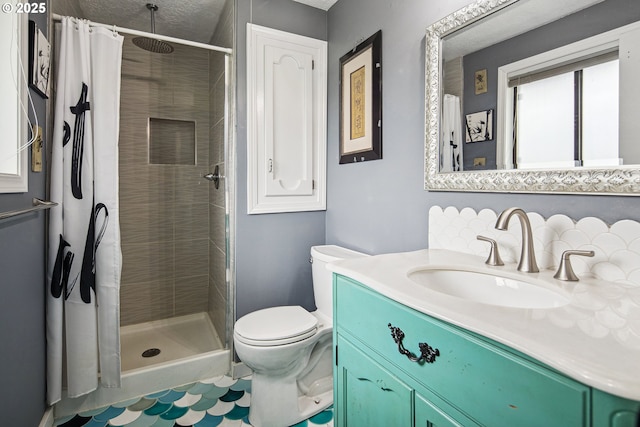 3780 SE 21st Dr, Gresham, OR 97080 - bathroom with a stall shower, vanity, and toilet