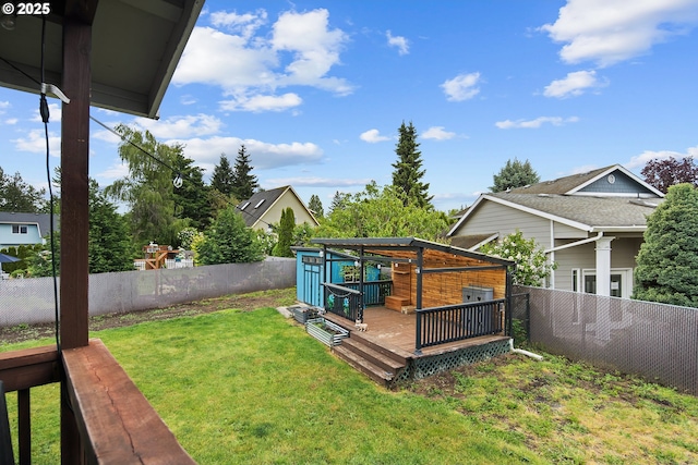 3780 SE 21st Dr, Gresham, OR 97080 - view of yard featuring a wooden deck
