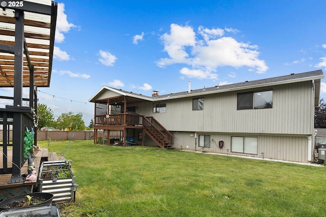 3780 SE 21st Dr, Gresham, OR 97080 - rear view of house with stairs and a deck