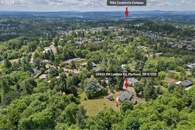10455 NW Laidlaw Rd, Portland, OR 97229 - view of property location with a heavily wooded area
