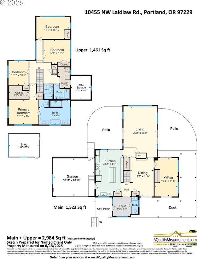 10455 NW Laidlaw Rd, Portland, OR 97229 - view of property floor plan