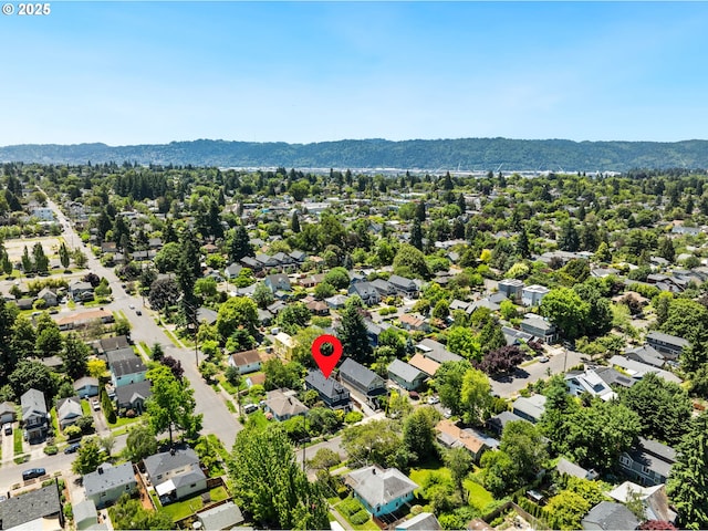 2516 N Watts St, Portland, OR 97217 - aerial view of residential area with a mountainous background