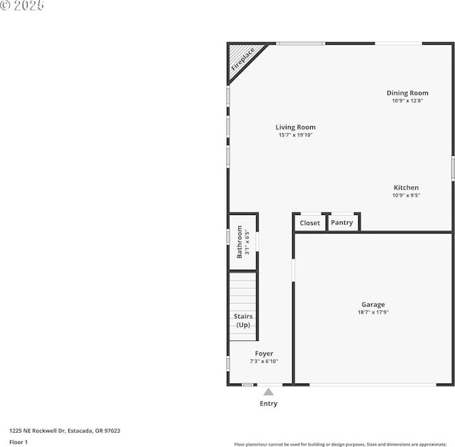 1225 NE Rockwell Dr, Estacada, OR 97023 - property floor plan