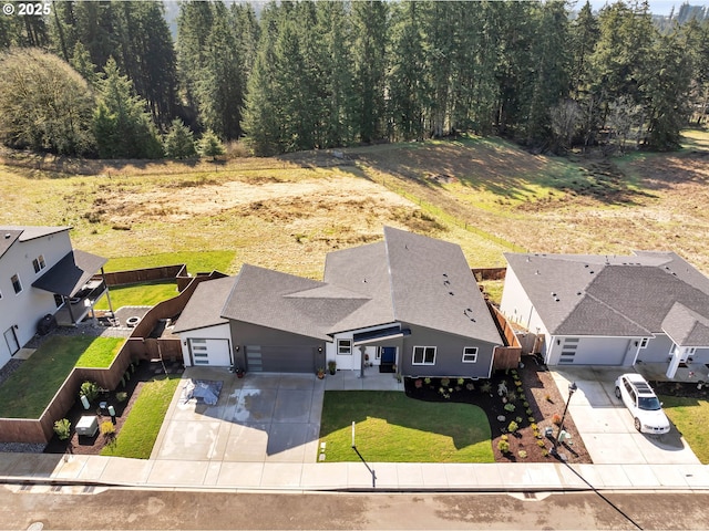 drone / aerial view featuring a residential view