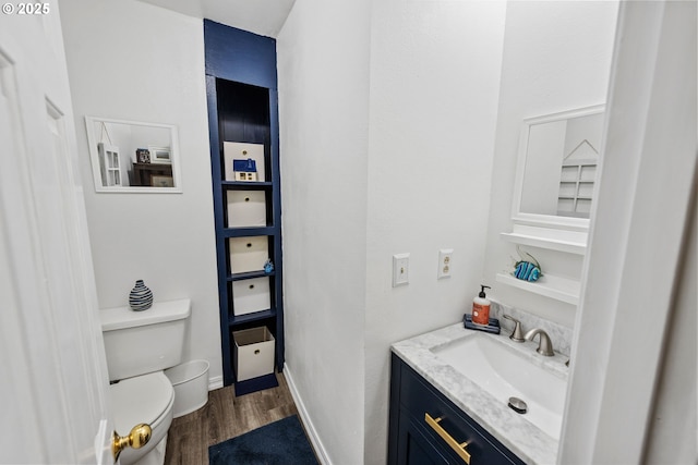 2745 34th St, Coos Bay, OR 97420 - half bath with toilet, wood finished floors, and vanity
