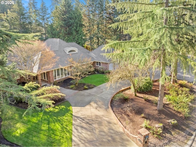 1716 S Corbett Hill Cir, Portland, OR 97219 - view from above of property