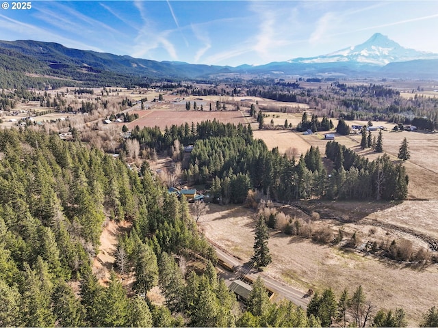 mountain view with a rural view