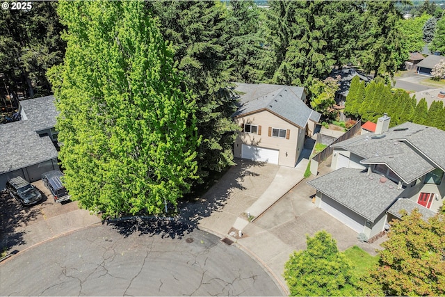 aerial view of residential area