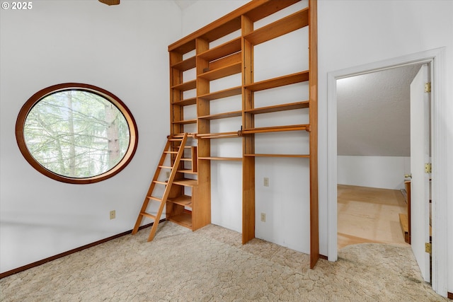 unfurnished bedroom with carpet floors